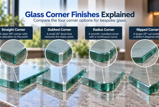 Glass Corner Finishes Explained: Straight, Dubbed, Radius & Nipped Corners