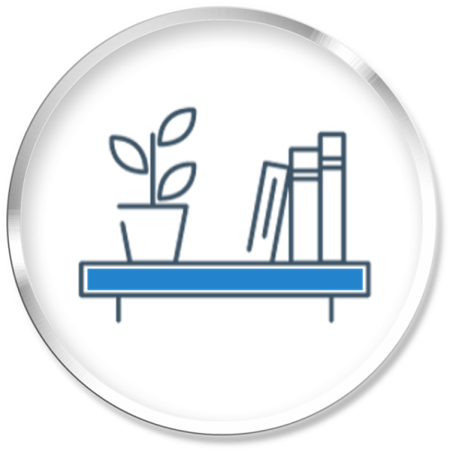 1. Toughened Glass Shelves